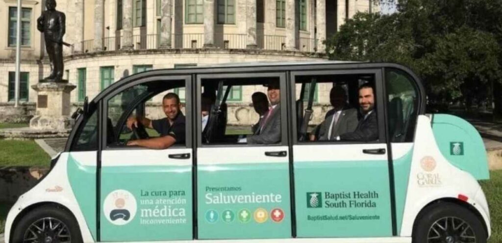 Freebee, un servicio gratis de transporte llega a Doral con vehículos eléctricos para 10 pasajeros