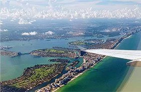 Vista aérea de Miami Beach
